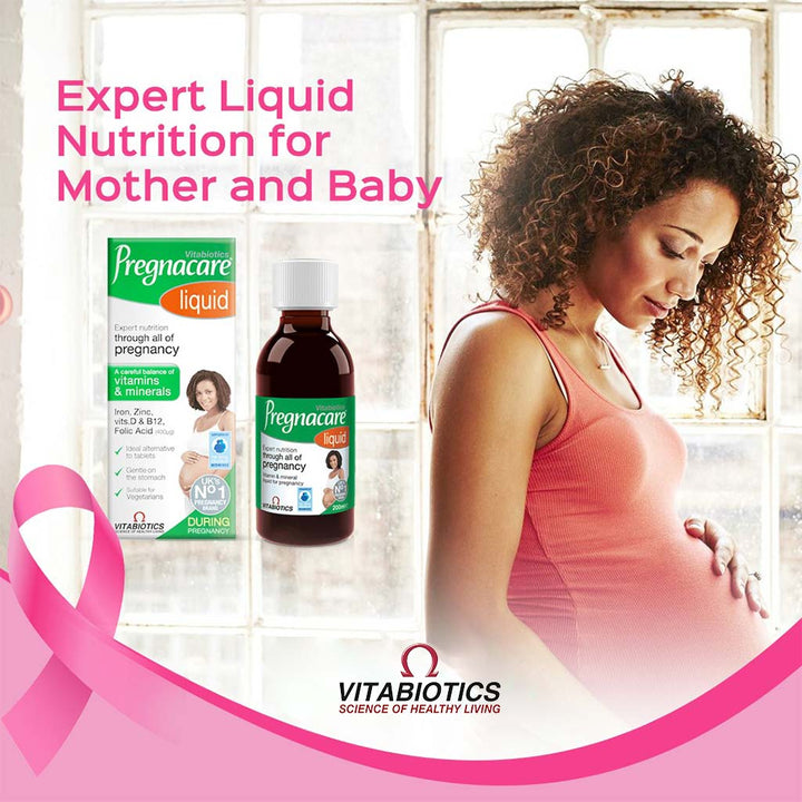 Vitabiotics Pregnacare Liquid Pregnancy Supplement With Folic Acid & Iron 200ml - Easy Pharmacy LLC