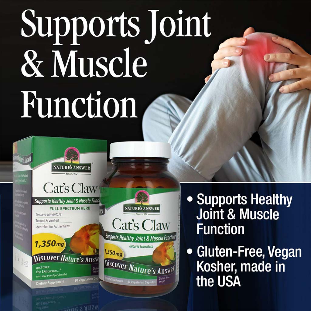Nature's Answer Cat's Claw Inner Bark Vegetarian Capsules 90's - Easy Pharmacy LLC