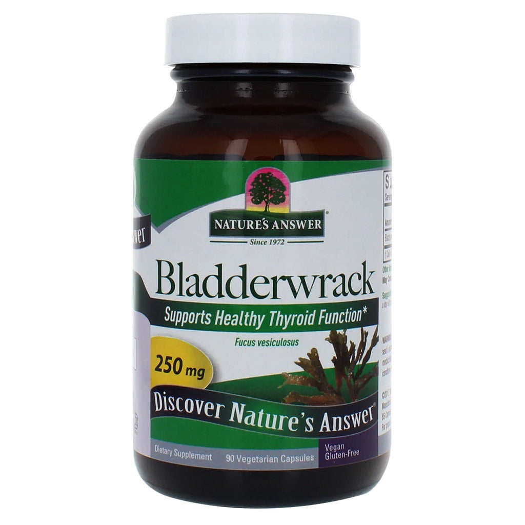 Nature's Answer Bladderwrack 250 mg Vegetarian Capsules 90's - Easy Pharmacy LLC
