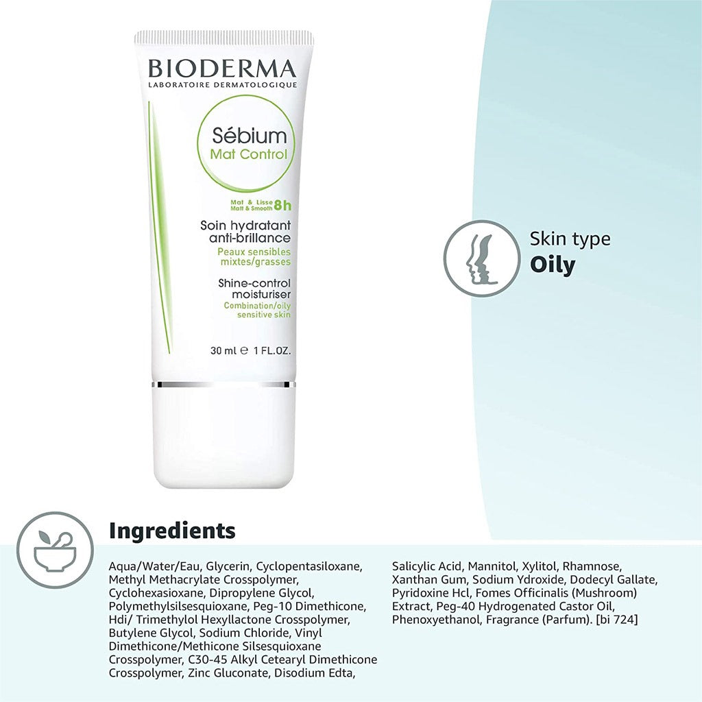 Bioderma Sebium Mat Control Moisturiser 30 mL - Easy Pharmacy LLC