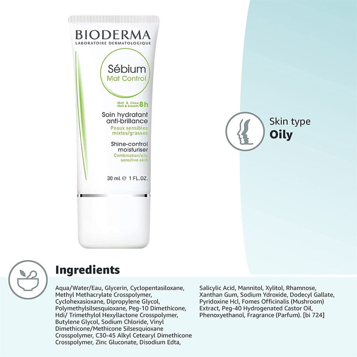 Bioderma Sebium Mat Control Moisturiser 30 mL - Easy Pharmacy LLC