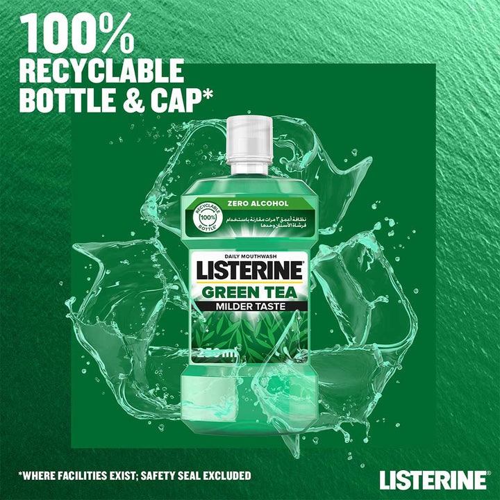 Listerine Zero Alcohol Milder Taste Green Tea Mouthwash 250ml - Easy Pharmacy LLC