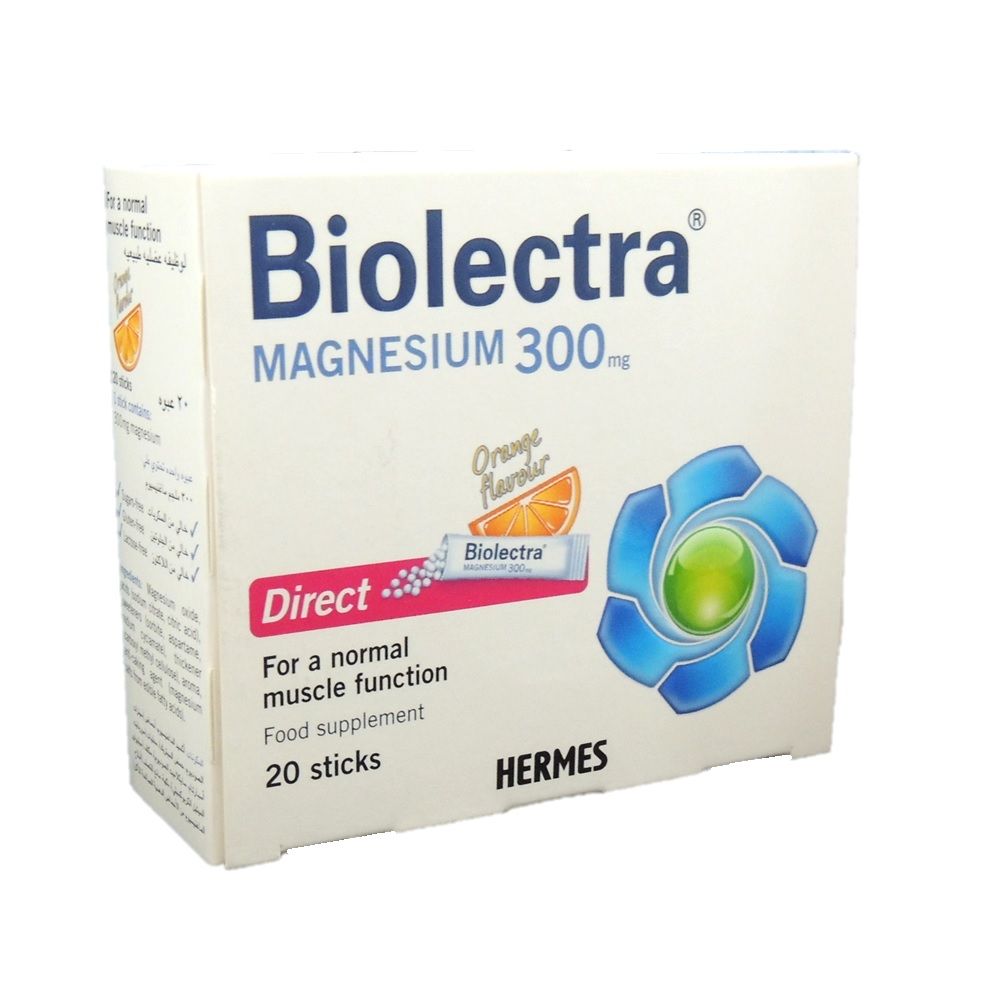 Hermes Biolectra Magnesium Direct 300 mg Sticks 20's - Easy Pharmacy LLC