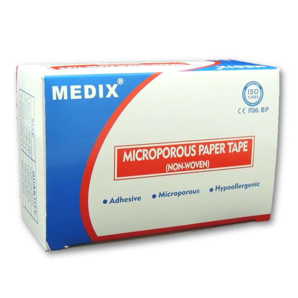 Medix Microporous Non-Woven Paper Tape 1.25 cm x 10 yards 24's - Easy Pharmacy LLC