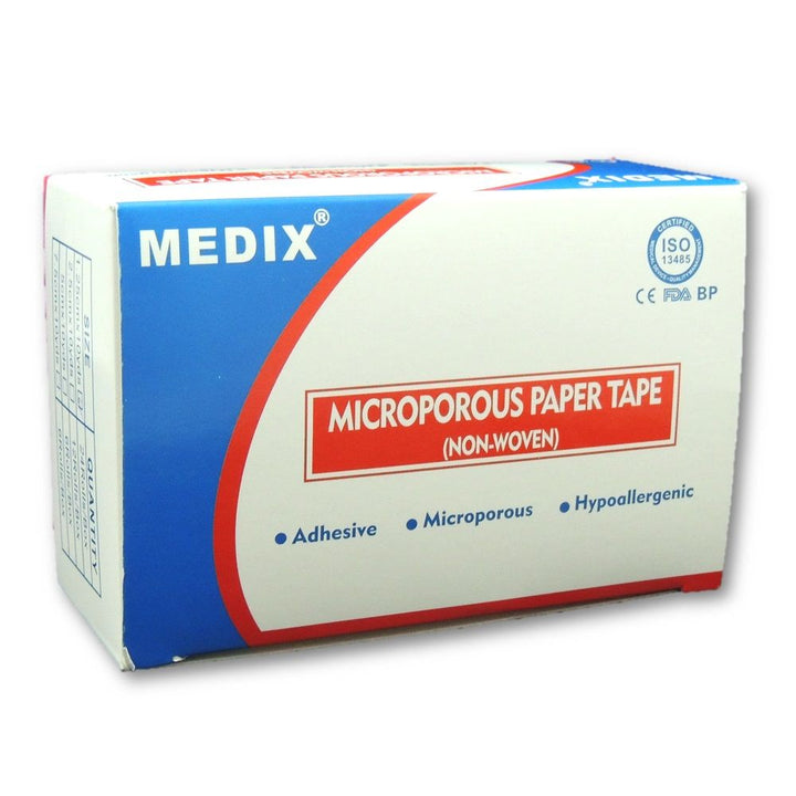 Medix Microporous Non-Woven Paper Tape 1.25 cm x 10 yards 24's - Easy Pharmacy LLC