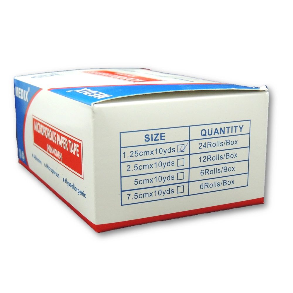 Medix Microporous Non-Woven Paper Tape 1.25 cm x 10 yards 24's - Easy Pharmacy LLC