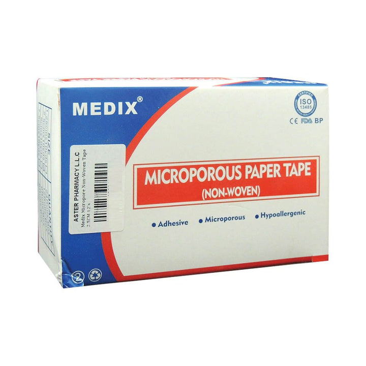 Medix Microporous Non-Woven Paper Tape 2.5 cm x 10 yards 12's - Easy Pharmacy LLC