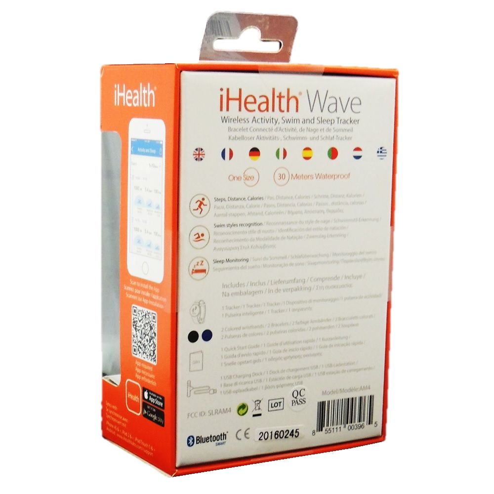 iHealth Wave Wireless Activity, Swim and Sleep Tracker AM4 - Easy Pharmacy LLC