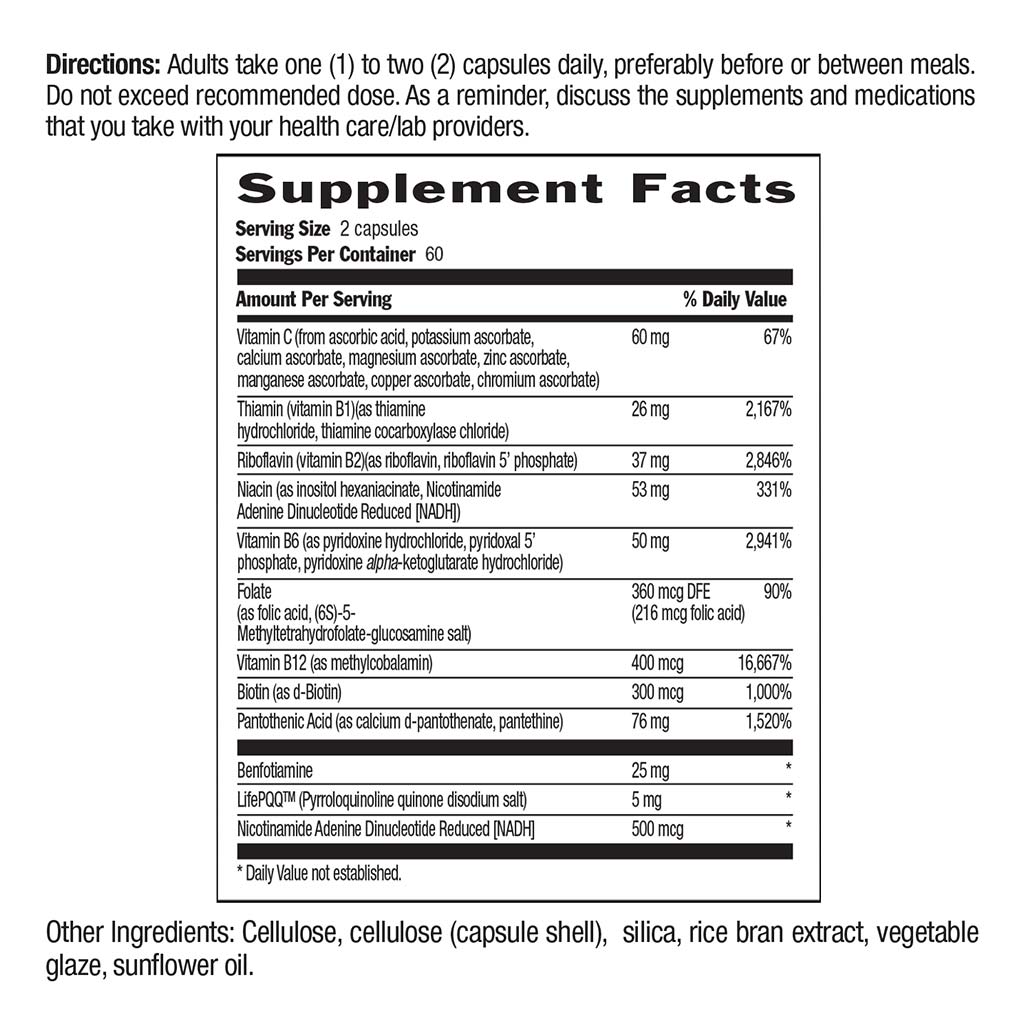 Country Life Coenzyme B-Complex Advanced Capsules 60's - Easy Pharmacy LLC