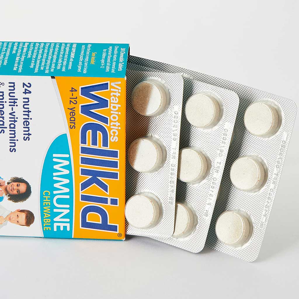 Vitabiotics Wellkid Immune Chewable Tablets With Multivitamins & Minerals For Kid's Immune Support, Pack of 30's - Easy Pharmacy LLC