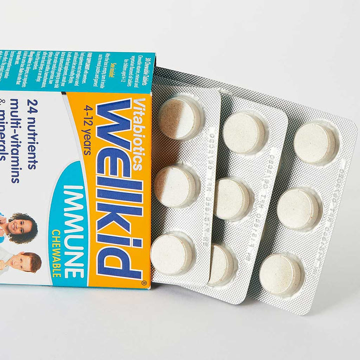 Vitabiotics Wellkid Immune Chewable Tablets With Multivitamins & Minerals For Kid's Immune Support, Pack of 30's - Easy Pharmacy LLC