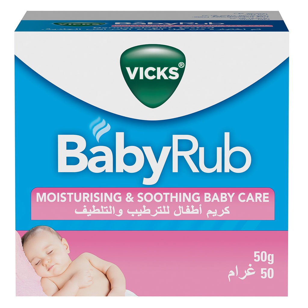 Vicks BabyRub Non-Medicated Soothing Ointment For 3+ Month Baby 50g - Easy Pharmacy LLC