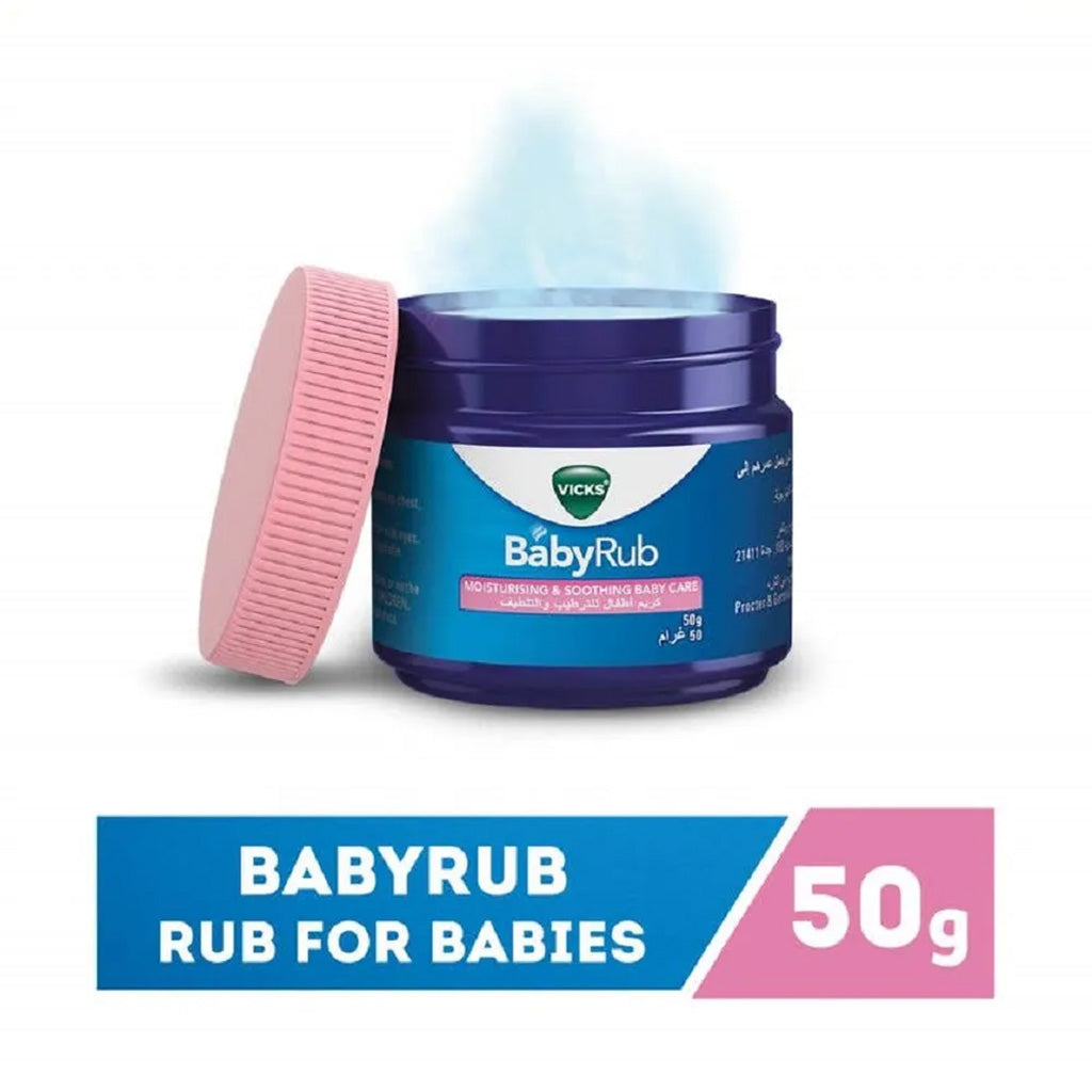 Vicks BabyRub Non-Medicated Soothing Ointment For 3+ Month Baby 50g - Easy Pharmacy LLC