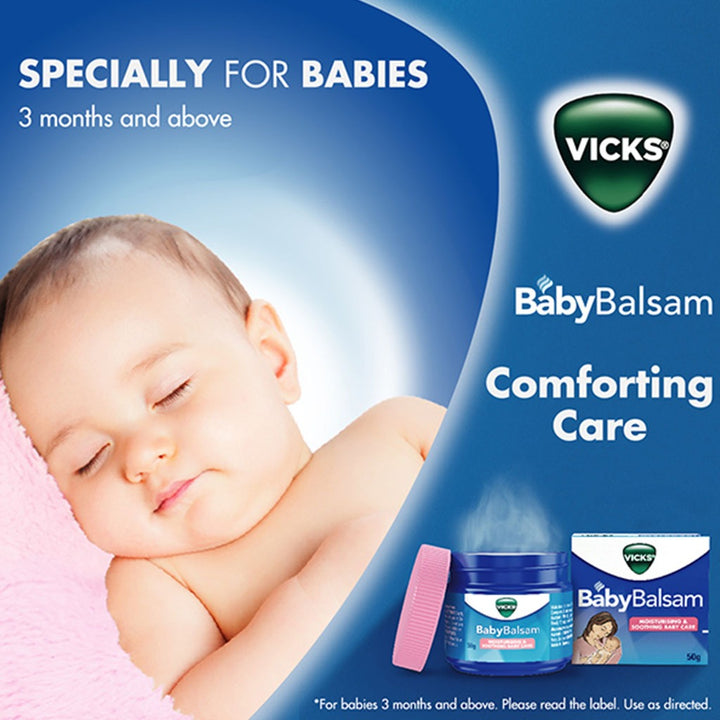 Vicks BabyRub Non-Medicated Soothing Ointment For 3+ Month Baby 50g - Easy Pharmacy LLC