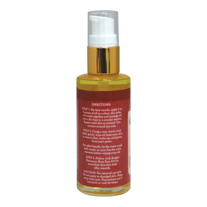 Badger Damascus Rose Face Cleansing Oil 59.1 mL - Easy Pharmacy LLC