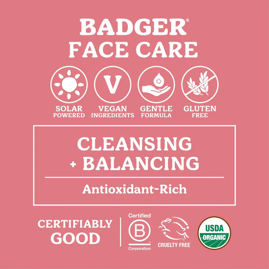 Badger Damascus Rose Face Cleansing Oil 59.1 mL - Easy Pharmacy LLC