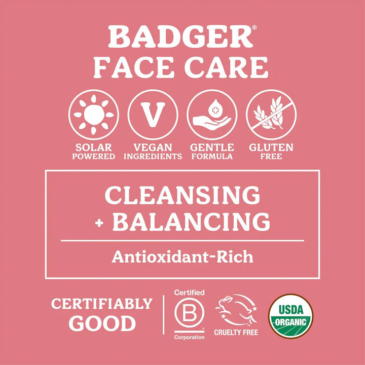 Badger Damascus Rose Face Cleansing Oil 59.1 mL - Easy Pharmacy LLC