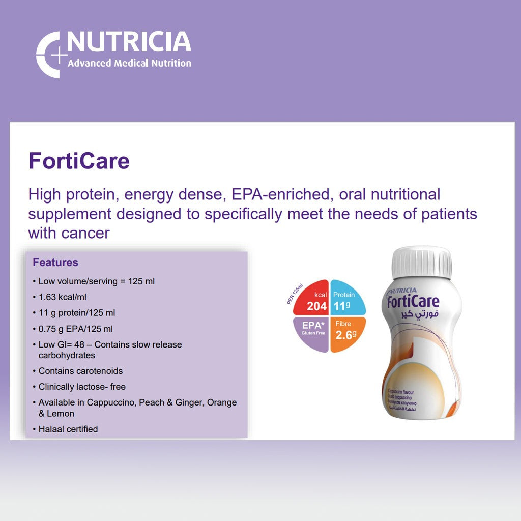Nutricia Forticare RTD Peach & Ginger 125 mL 1's - Easy Pharmacy LLC