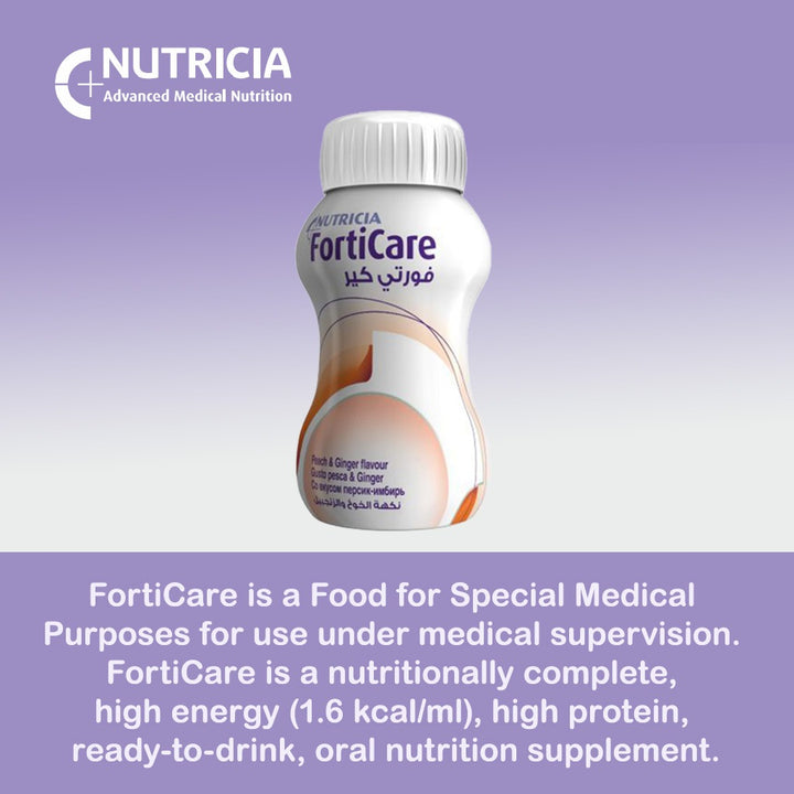 Nutricia Forticare RTD Peach & Ginger 125 mL 1's - Easy Pharmacy LLC
