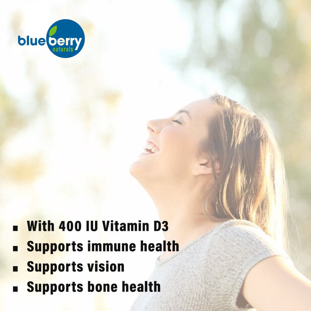 Blueberry Naturals Vitamin A 10,000IU Softgels 100's B0005 - Easy Pharmacy LLC