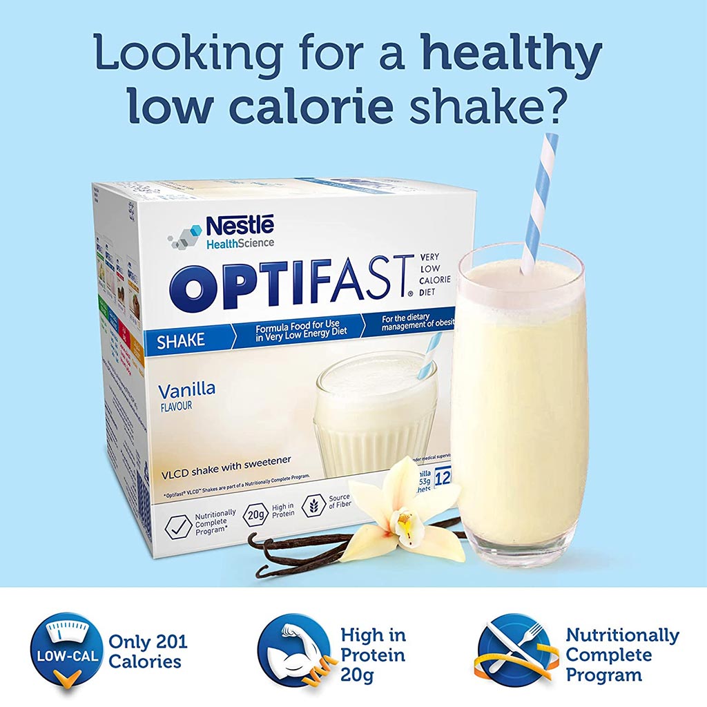 Nestle Optifast Shake Powder Mix Sachets Vanilla 12's - Easy Pharmacy LLC