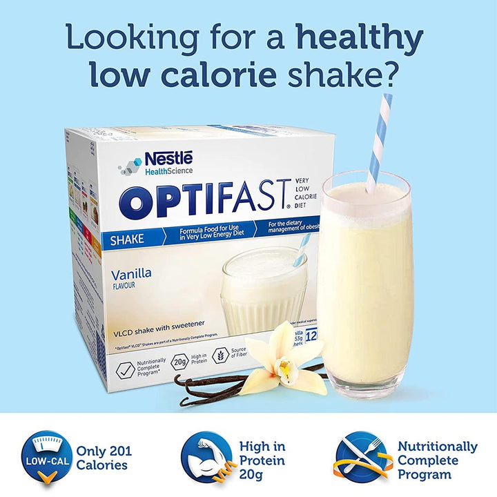 Nestle Optifast Shake Powder Mix Sachets Vanilla 12's - Easy Pharmacy LLC