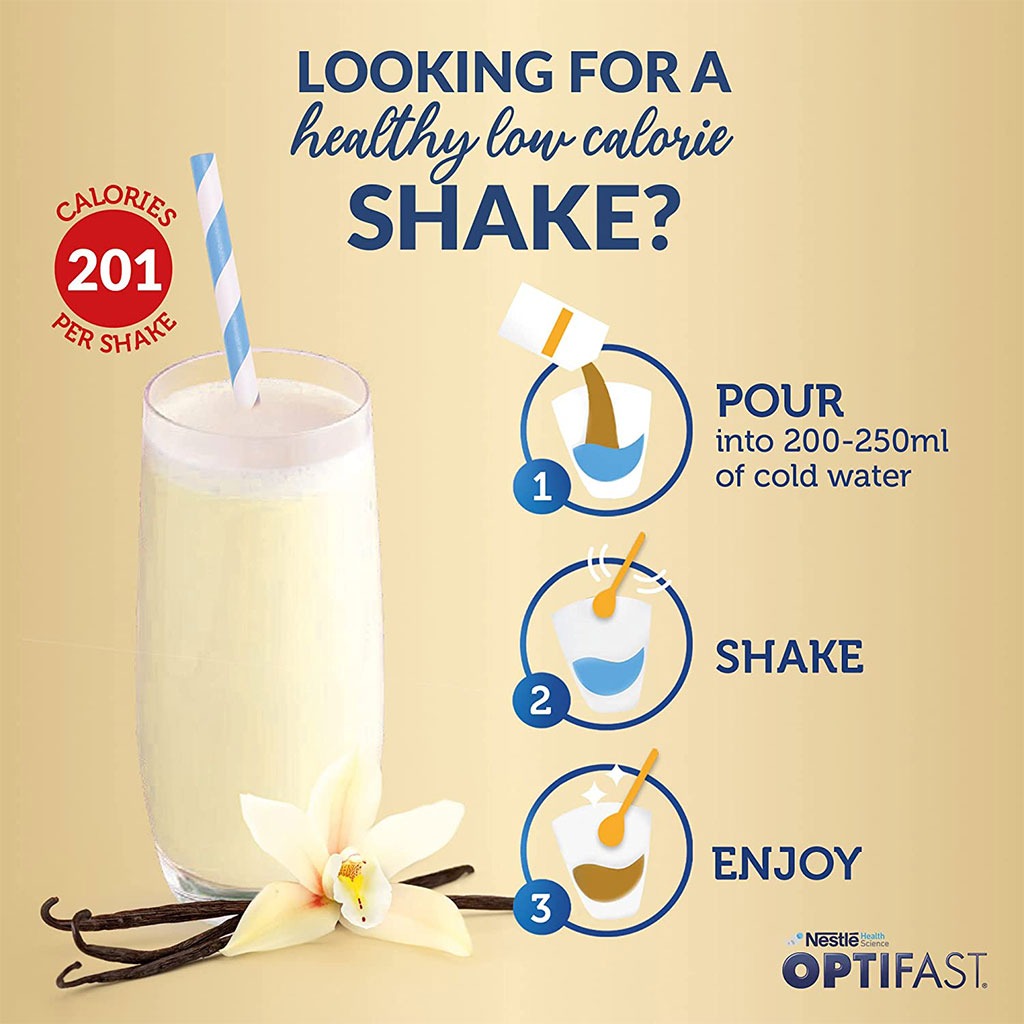 Nestle Optifast Shake Powder Mix Sachets Vanilla 12's - Easy Pharmacy LLC