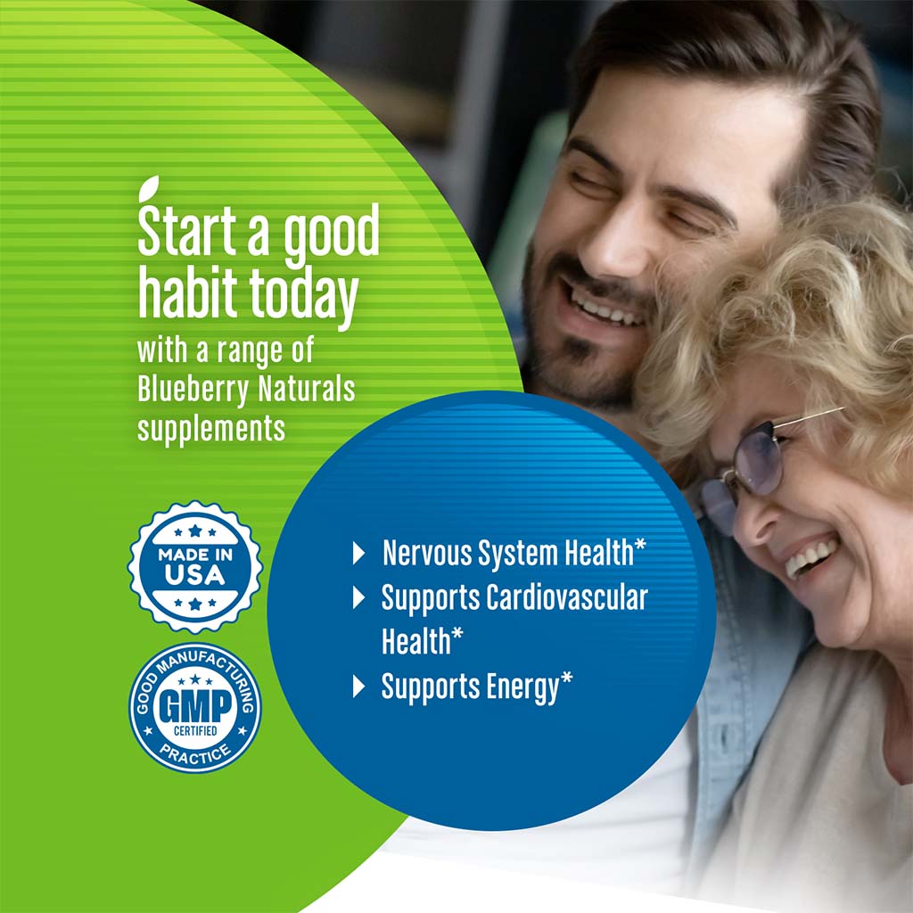 Blueberry Naturals Super B12 1000 mcg Vegetarian Capsules 100's B0074 - Easy Pharmacy LLC