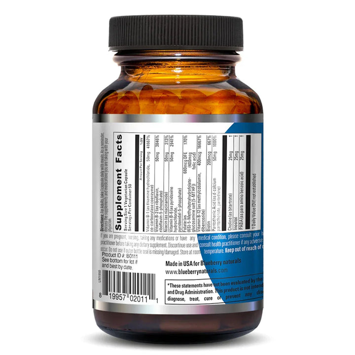 Blueberry Naturals Brilliant B Vegetarian Capsules 50's B0111 - Easy Pharmacy LLC