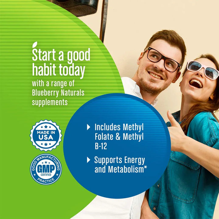 Blueberry Naturals Brilliant B Vegetarian Capsules 50's B0111 - Easy Pharmacy LLC