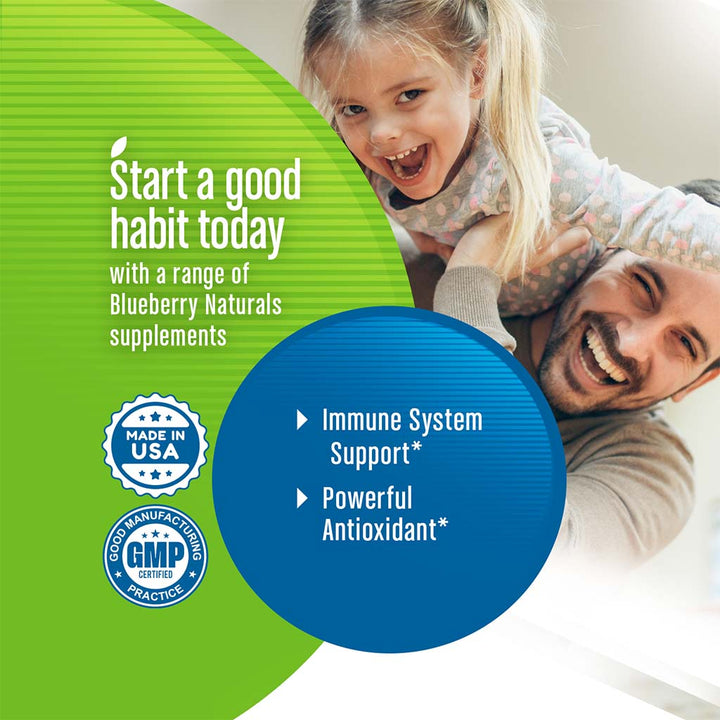 Blueberry Naturals Buffered Quick C 500 mg Vegetarian Capsules 60's B0128 - Easy Pharmacy LLC