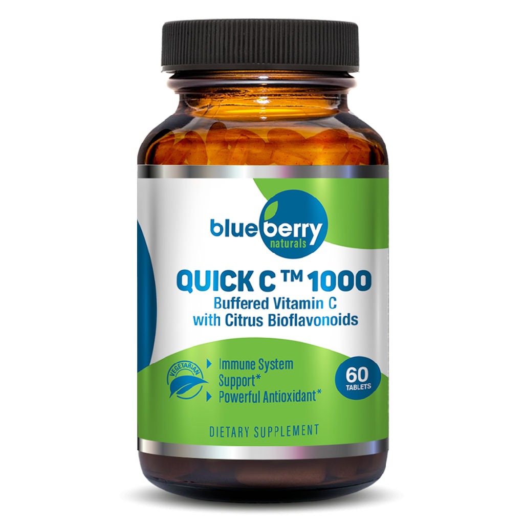 Blueberry Naturals Buffered Quick C 1000 mg Tablets 60's B0135 - Easy Pharmacy LLC