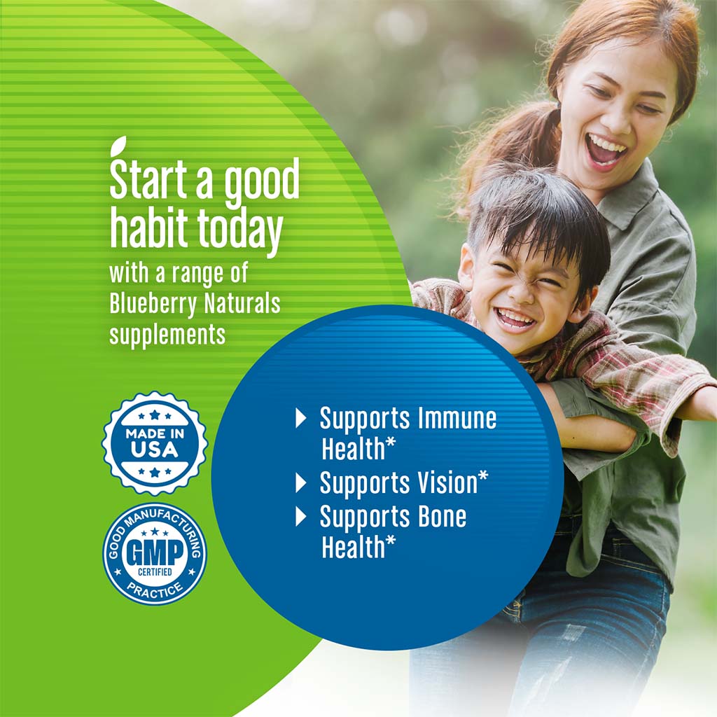 Blueberry Naturals Vitamin D3 1000 IU Softgels 100's - Easy Pharmacy LLC