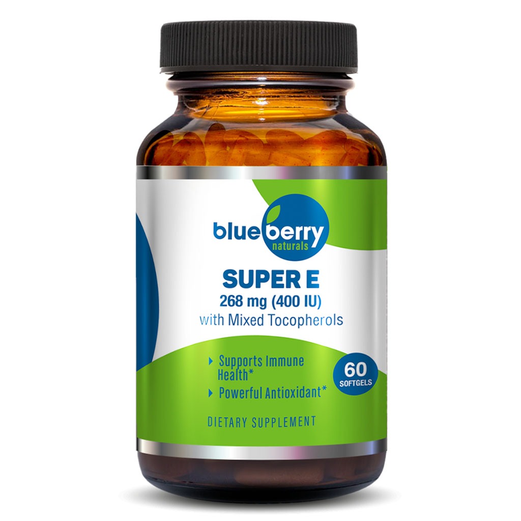 Blueberry Naturals Super E 400IU Softgels 60's B0210 - Easy Pharmacy LLC