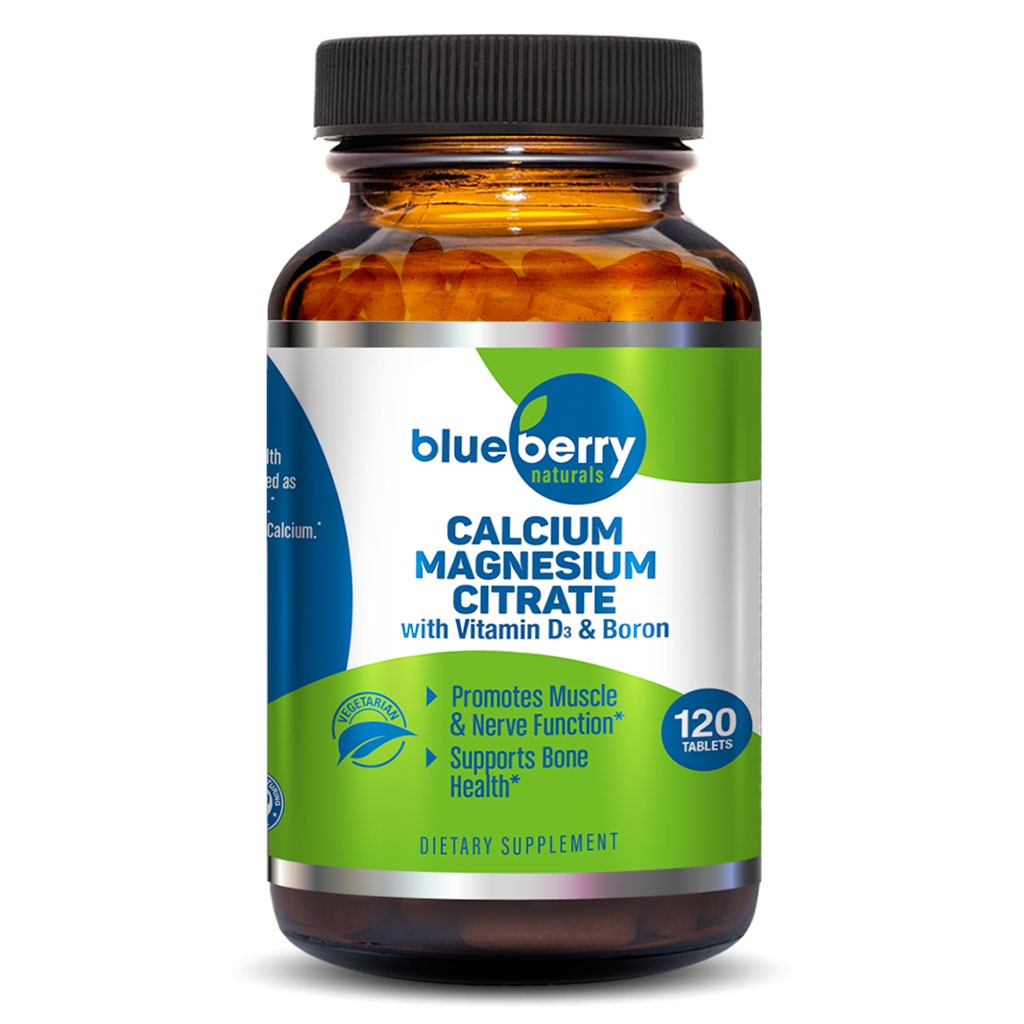 Blueberry Naturals Calcium Magnesium Citrate Tablets 120's B0241 - Easy Pharmacy LLC