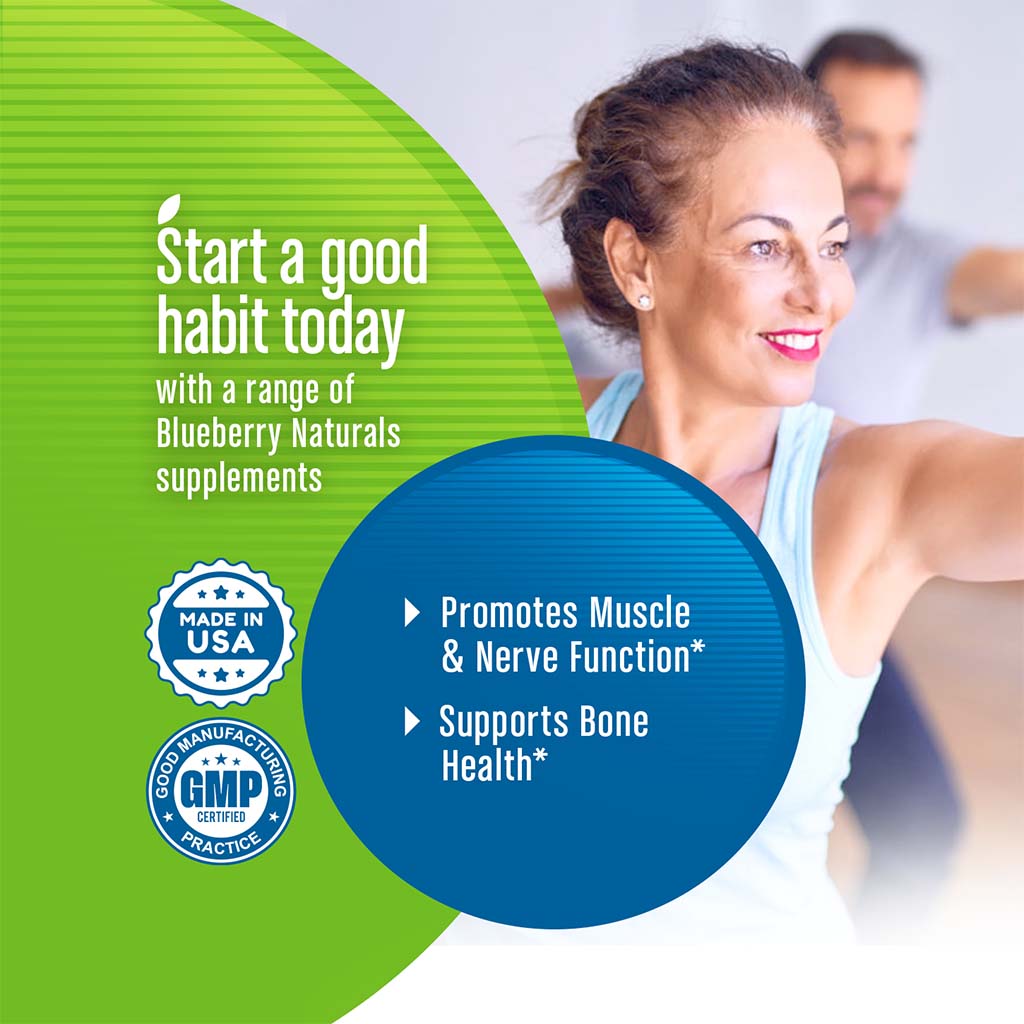 Blueberry Naturals Calcium Magnesium Citrate Tablets 120's B0241 - Easy Pharmacy LLC
