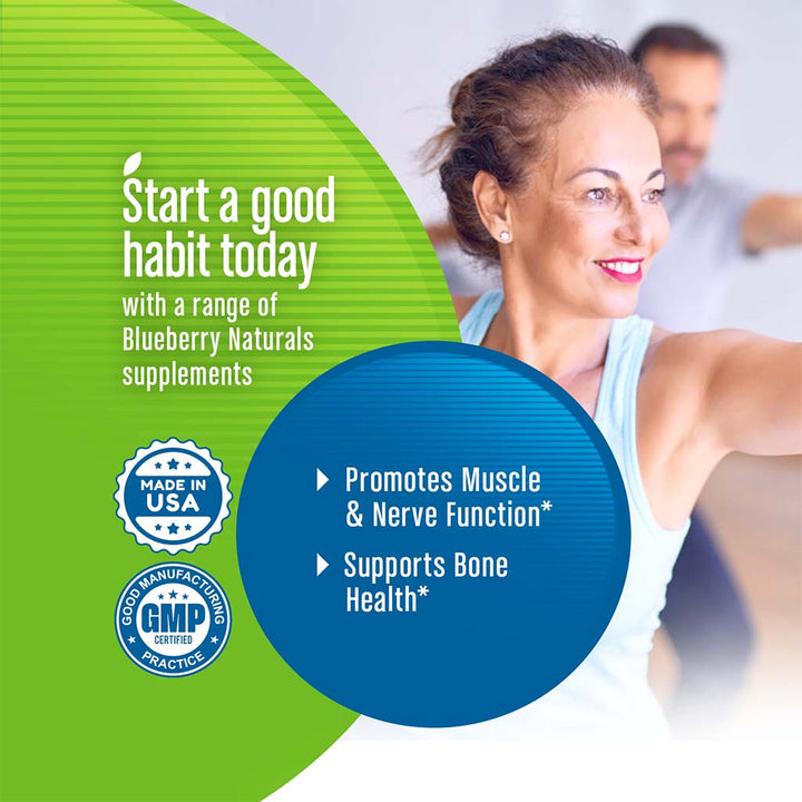 Blueberry Naturals Calcium Magnesium Citrate Tablets 120's B0241 - Easy Pharmacy LLC