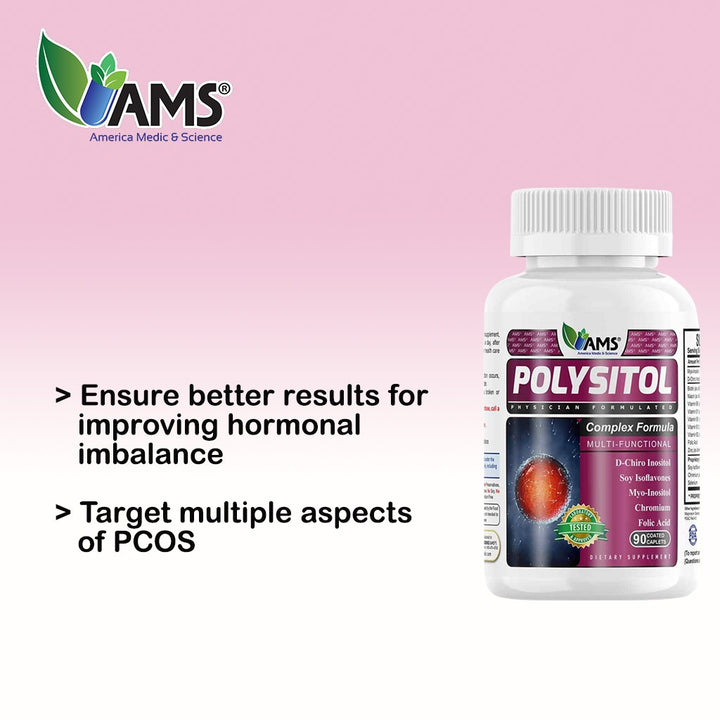 AMS Polysitol Caplet, Fertility Supplement For Women, Pack of 90's - Easy Pharmacy LLC