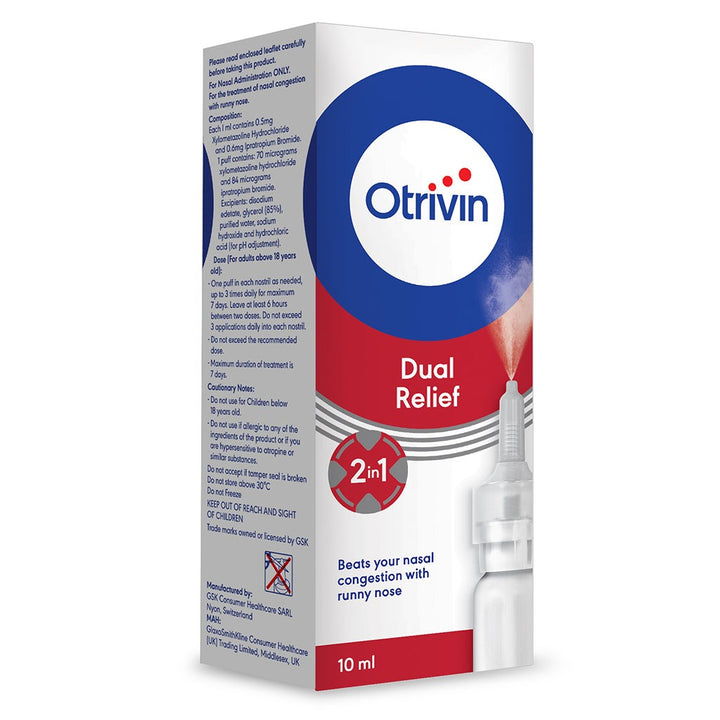 Otrivin Complete Nasal Spray Solution 10 mL