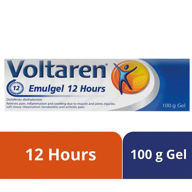 Voltaren Emulgel 12 Hours 100 g – Long-Lasting Topical Gel for Muscle & Joint Comfort