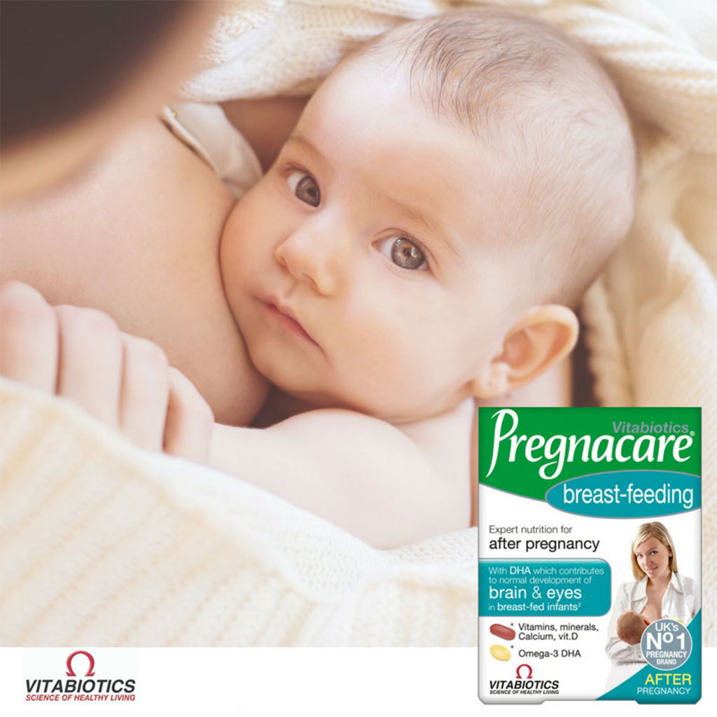 Vitabiotics Pregnacare Breast-Feeding All-In-One Postnatal Supplement, Dual Pack of Postnatal Vitamin & Mineral Tablets 56's + Omega-3 Capsules 28's - Easy Pharmacy LLC