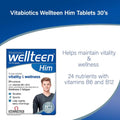Vitabiotics Wellteen Him Multivitamin for Teenage Boys – 30 Tablets