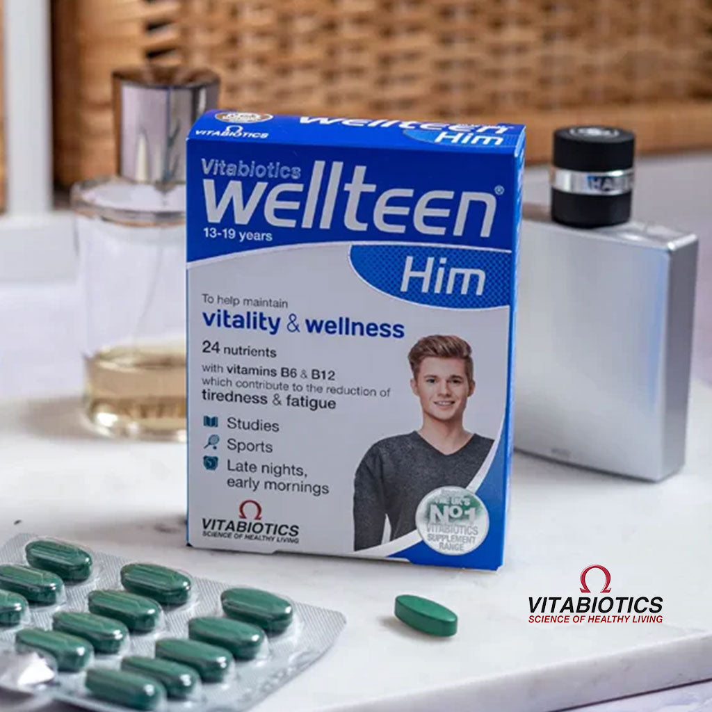 Vitabiotics Wellteen HIM Multivitamin Supplement Tablets For Teenage Boys, Pack of 30's - Easy Pharmacy LLC