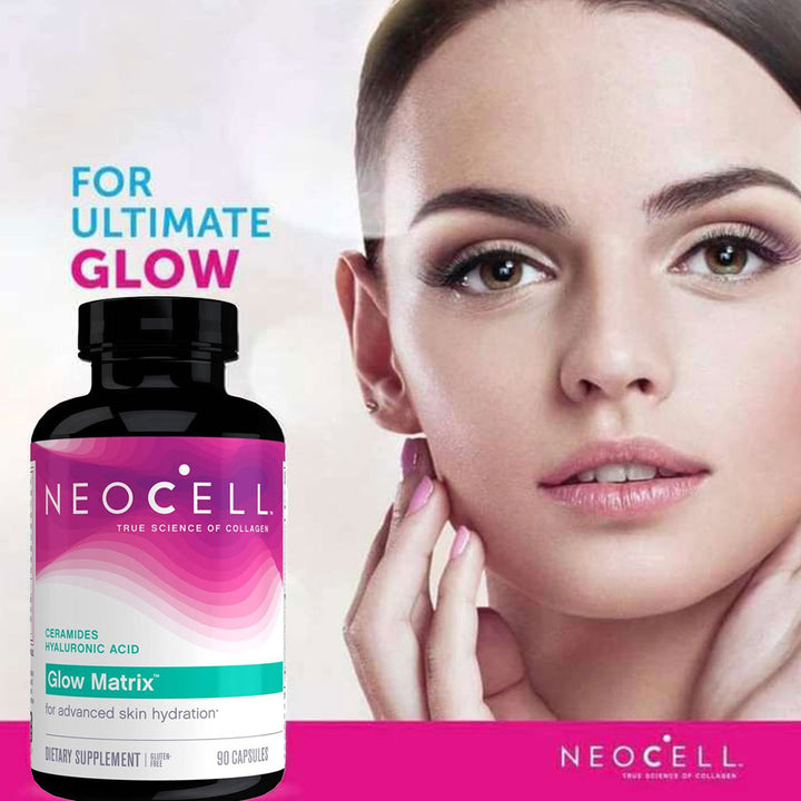 NeoCell Glow Matrix Capsules With Ceramides & Hyaluronic Acid For Beautiful Skin, Pack of 90's - Easy Pharmacy LLC