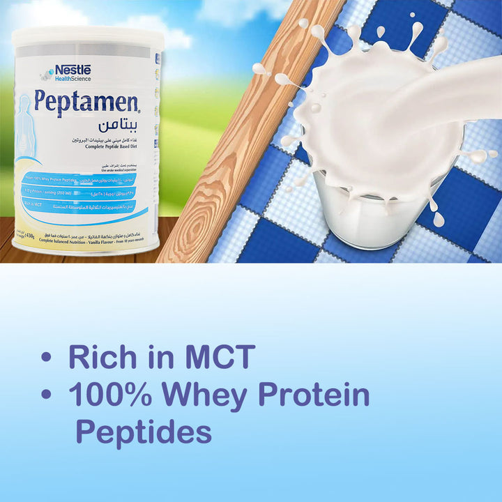 Nestle Peptamen Complete Peptide Based Diet Vanilla 430 g - Easy Pharmacy LLC
