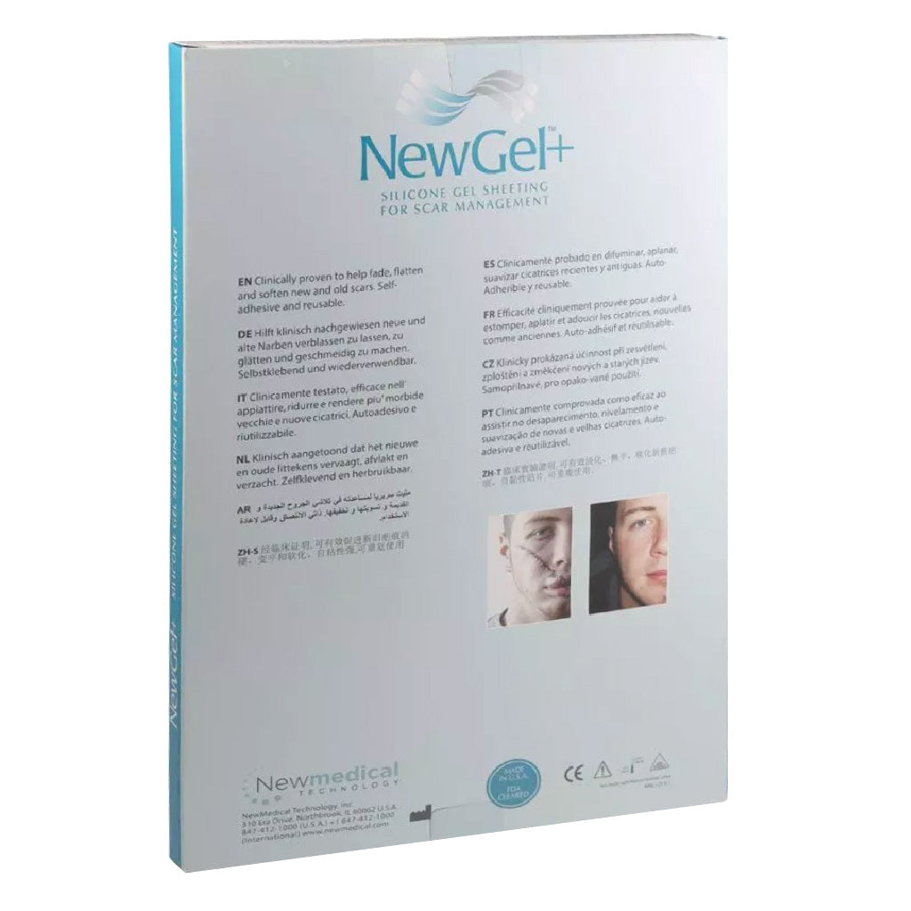 NewGel+ Advanced Medical-Grade 2" x 8" C-Section Strip For C-Section Scar Management, NG-360 Clear, Pack of 1's - Easy Pharmacy LLC