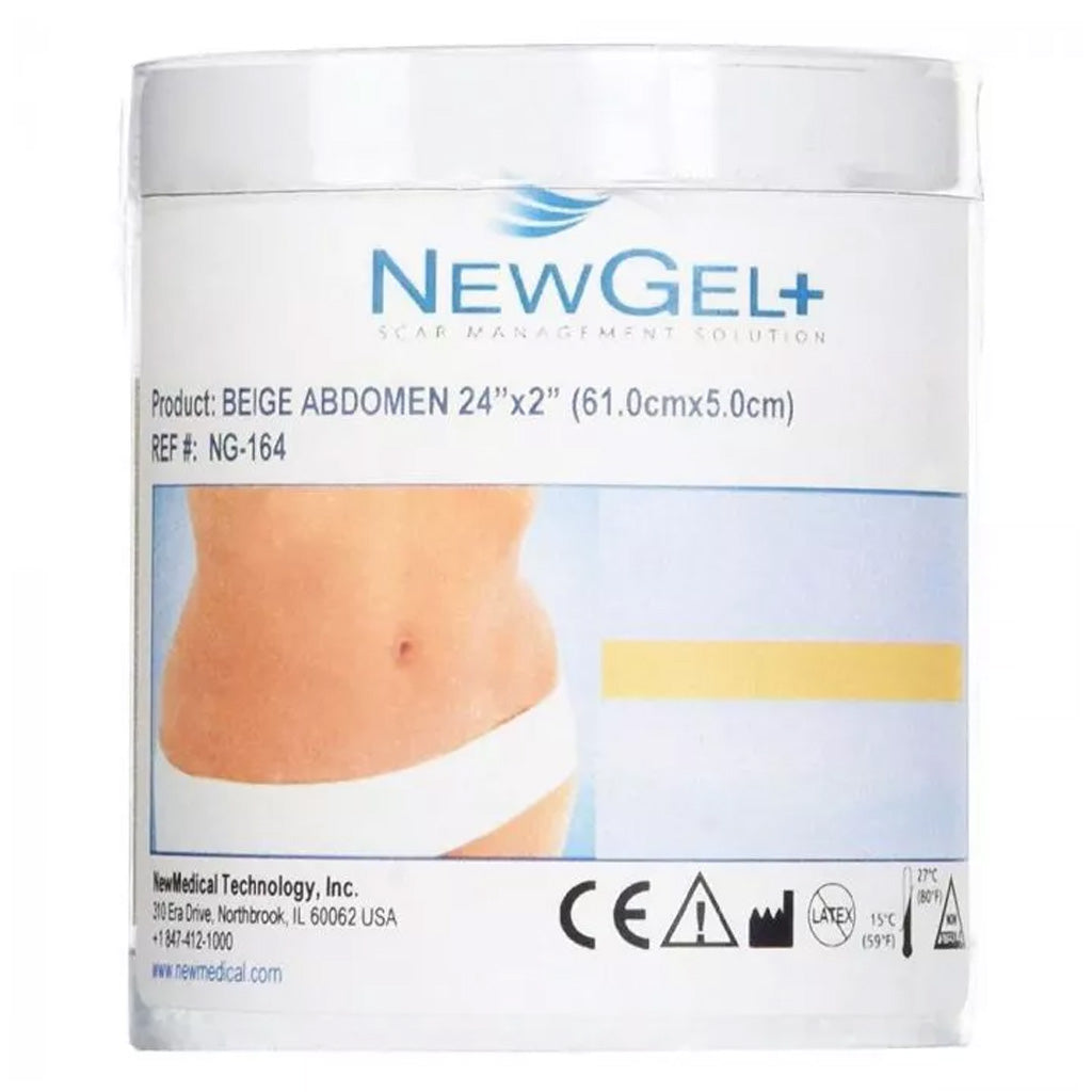 NewGel+ 24" x 2" Abdomen/Extremity Silicone Strip, Beige NG-164, Pack of 1's - Easy Pharmacy LLC