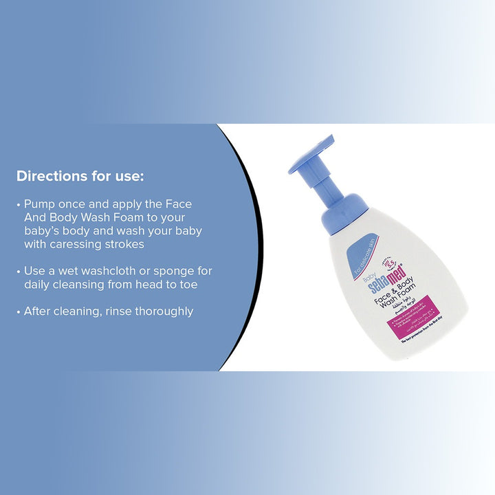Sebamed Baby Face & Body Wash Foam 400 mL - Easy Pharmacy LLC