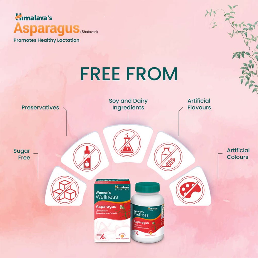 Himalaya Women's Wellness Asparagus Veg Capsules 60's