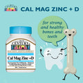 21st Century Calcium Magnesium Zinc And Vitamin D Tablets For Bones And Teeth 90 Count